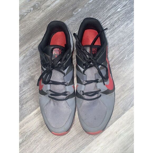 Nike Running Shoes  Free Trainer Black Red Gray Sneakers Men\'s Size 12.5 main image 7